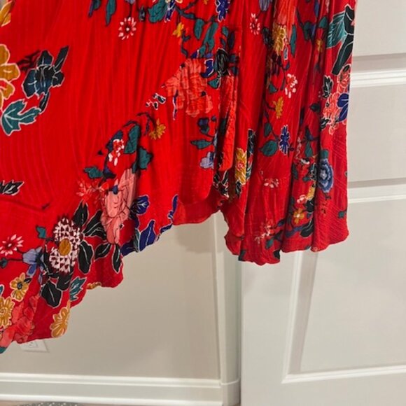Anthropologie red floral maxi - Picture 4 of 5